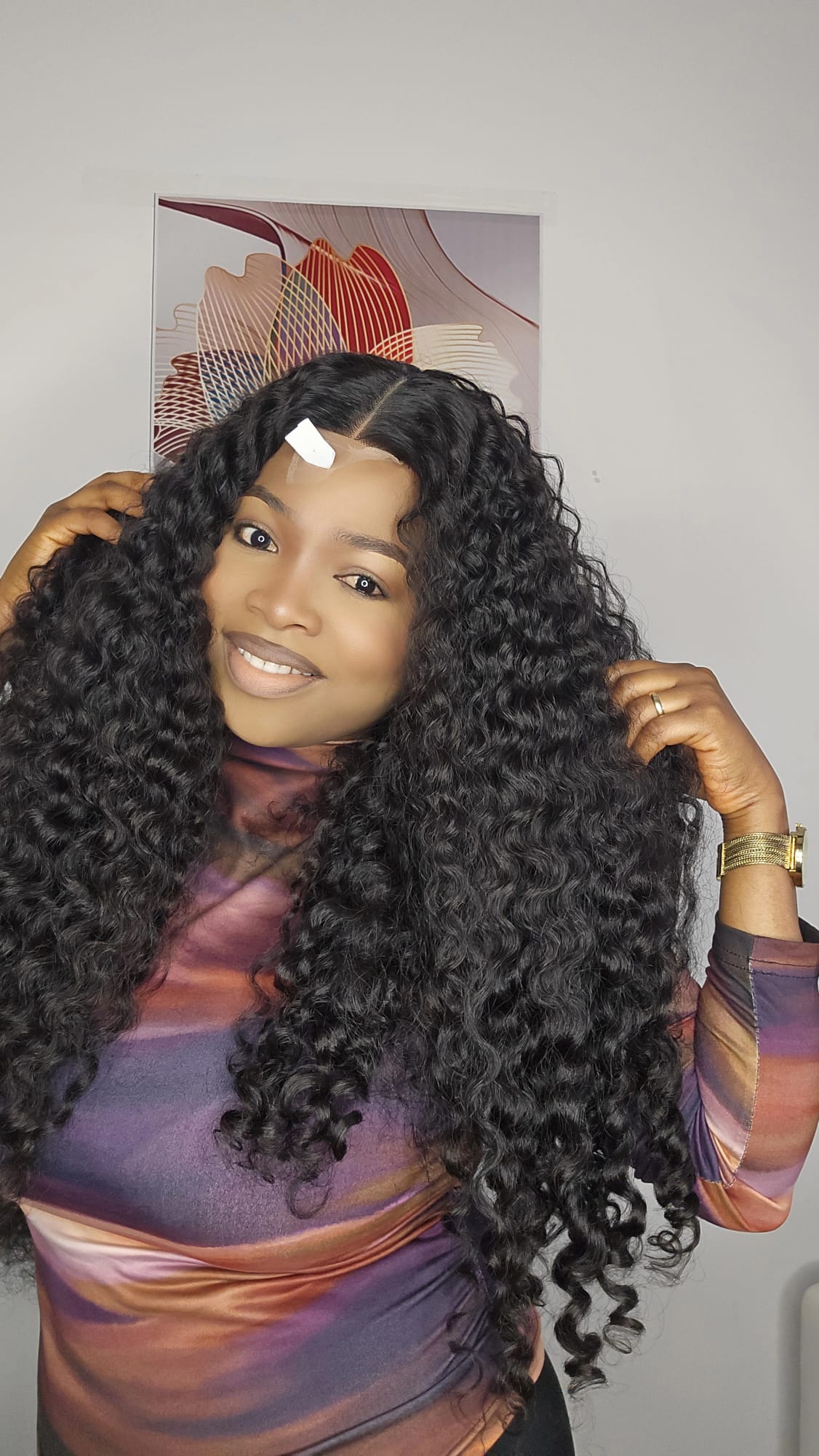 LUXURY BURMESE CURLY HAIR SDD 28" NATURAL COLOR