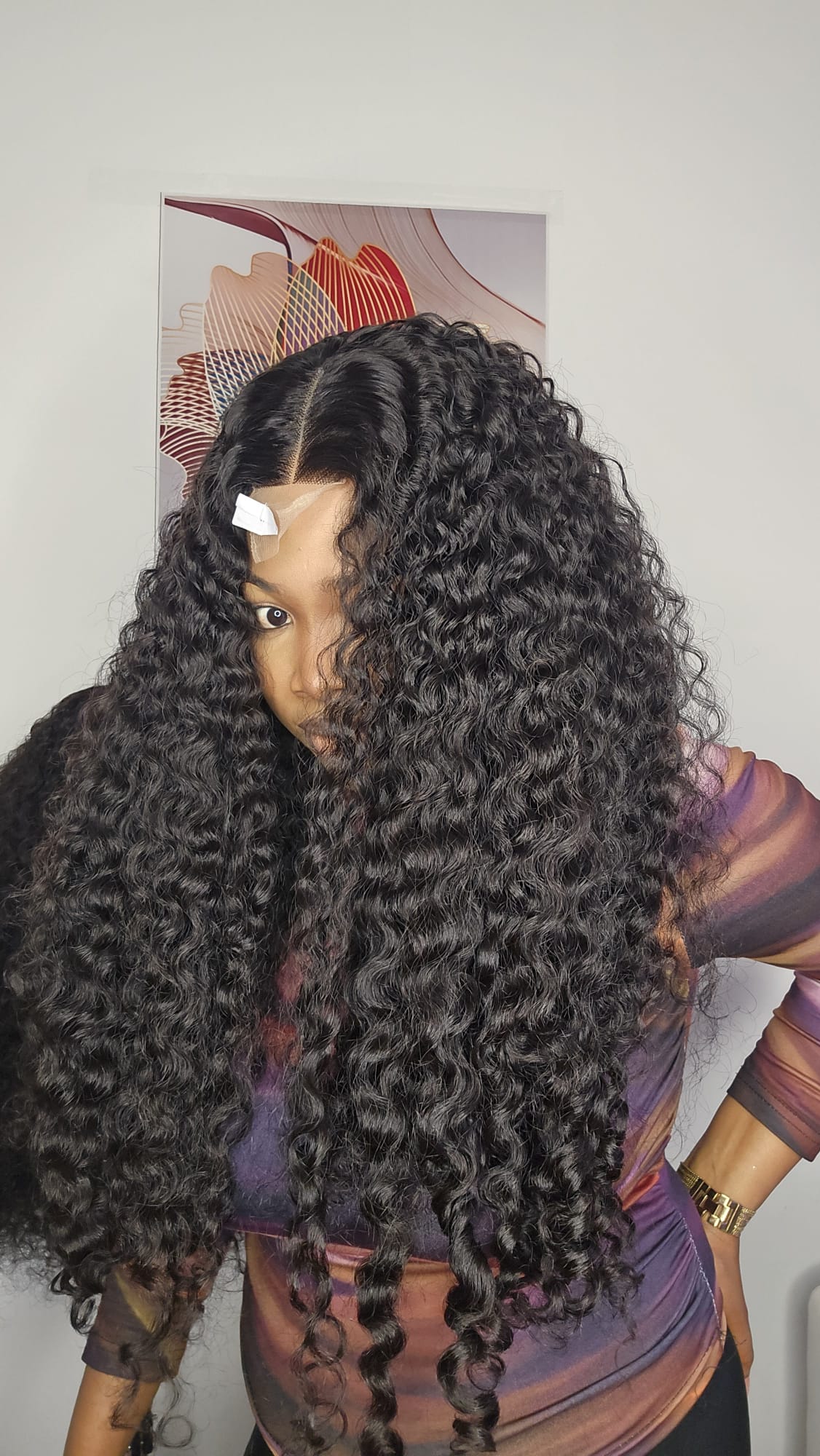 LUXURY BURMESE CURLY HAIR SDD 28" NATURAL COLOR