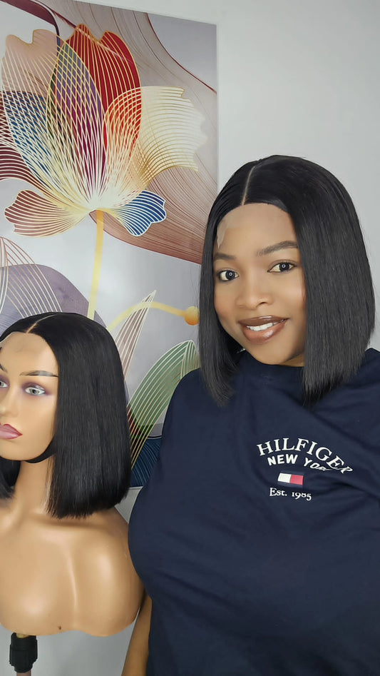 Sdd Bone Straight Hair 12" And 10" 2x4 Closure