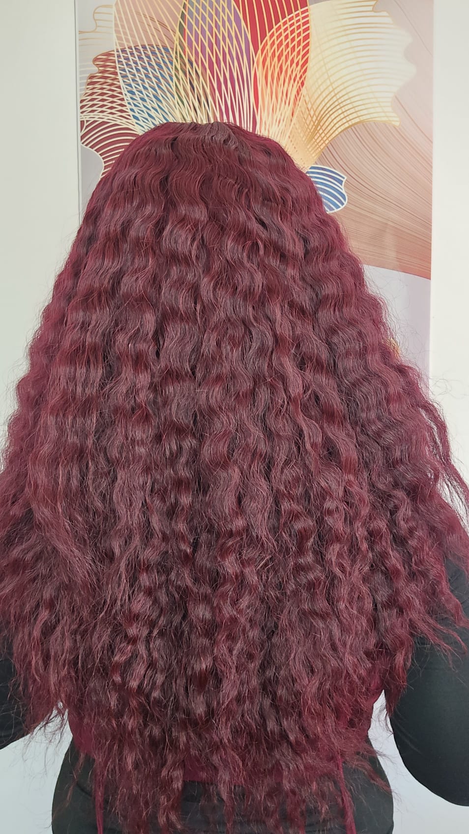 Burgundy  deep wave sdd 2x4 closure