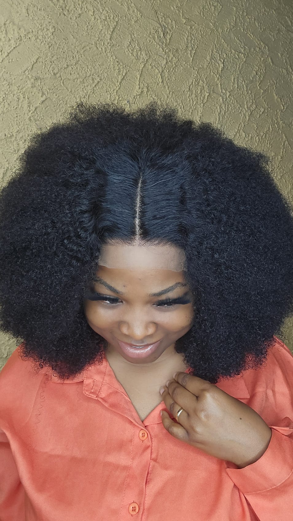 AFRO HUMAN HAIR WIG