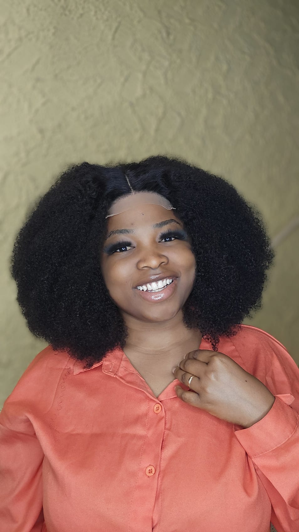 AFRO HUMAN HAIR WIG
