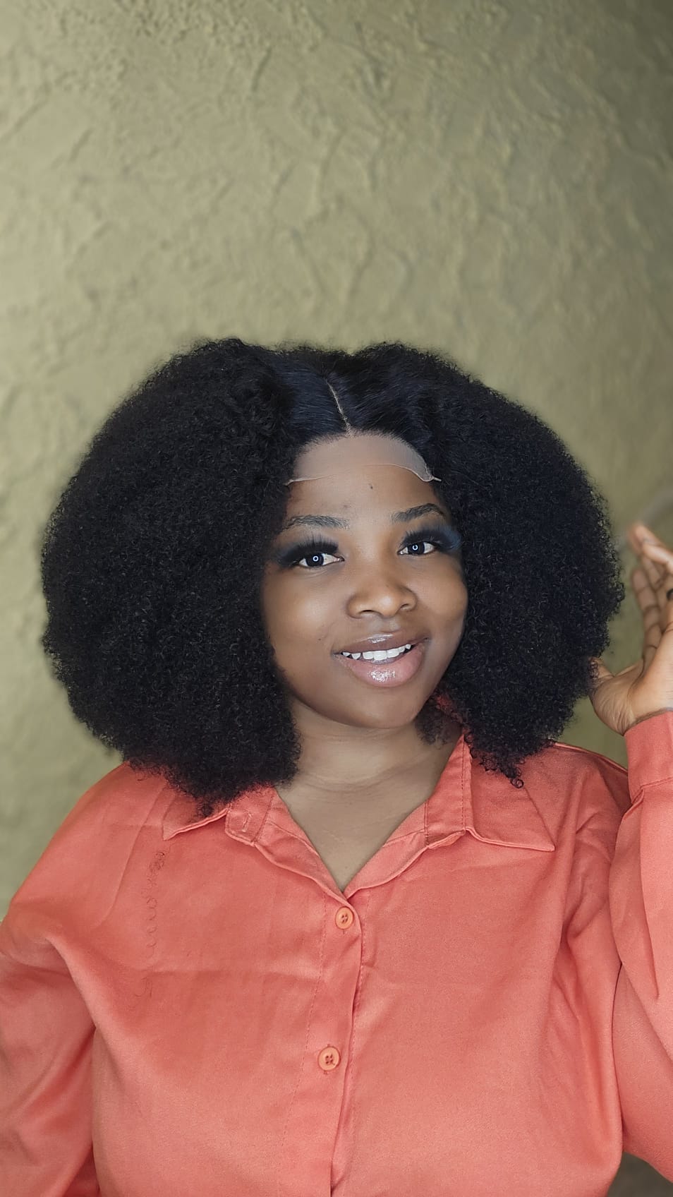AFRO HUMAN HAIR WIG