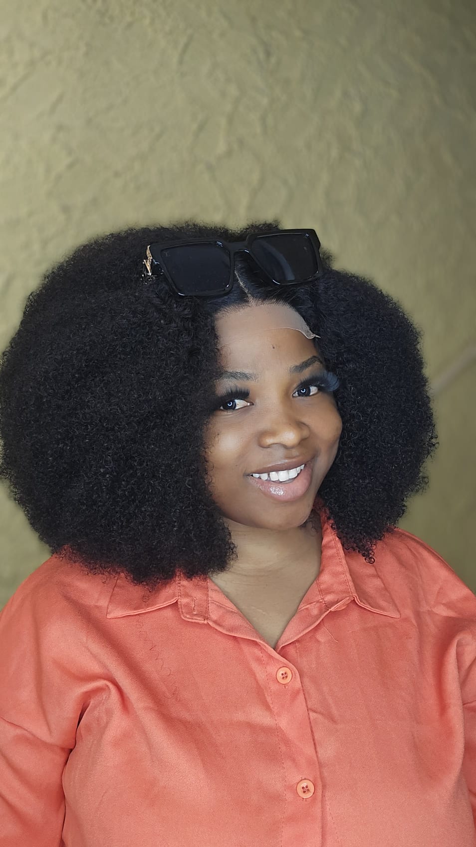 AFRO HUMAN HAIR WIG