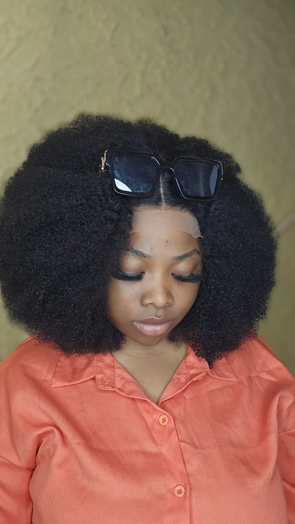 AFRO HUMAN HAIR WIG