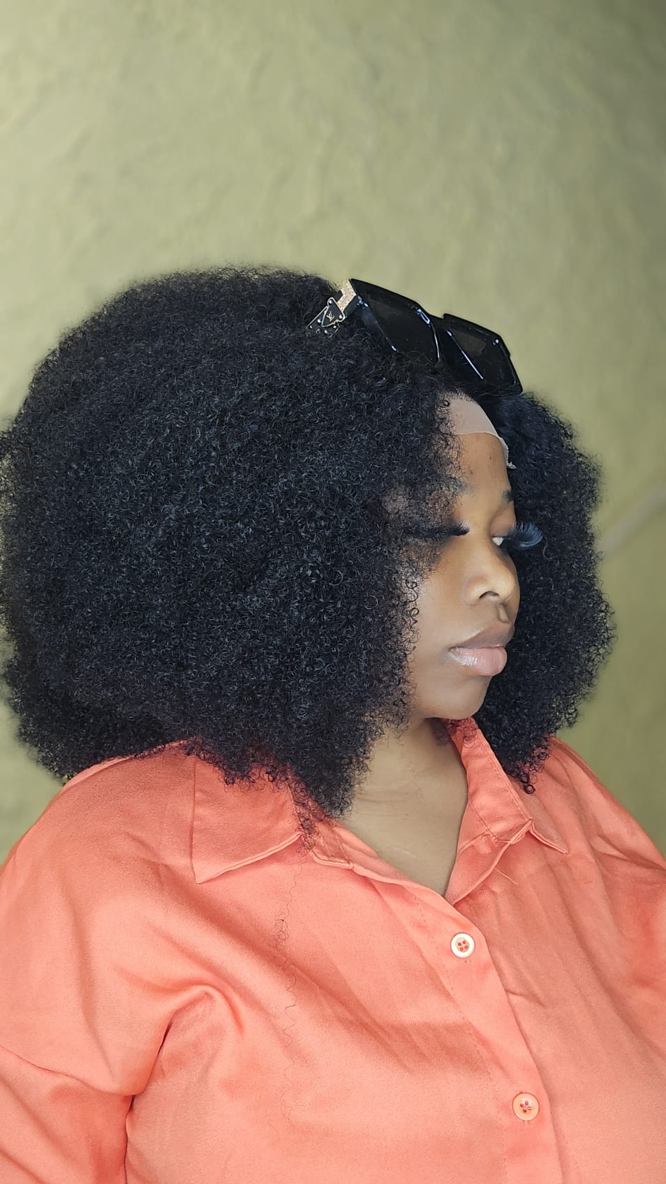 AFRO HUMAN HAIR WIG