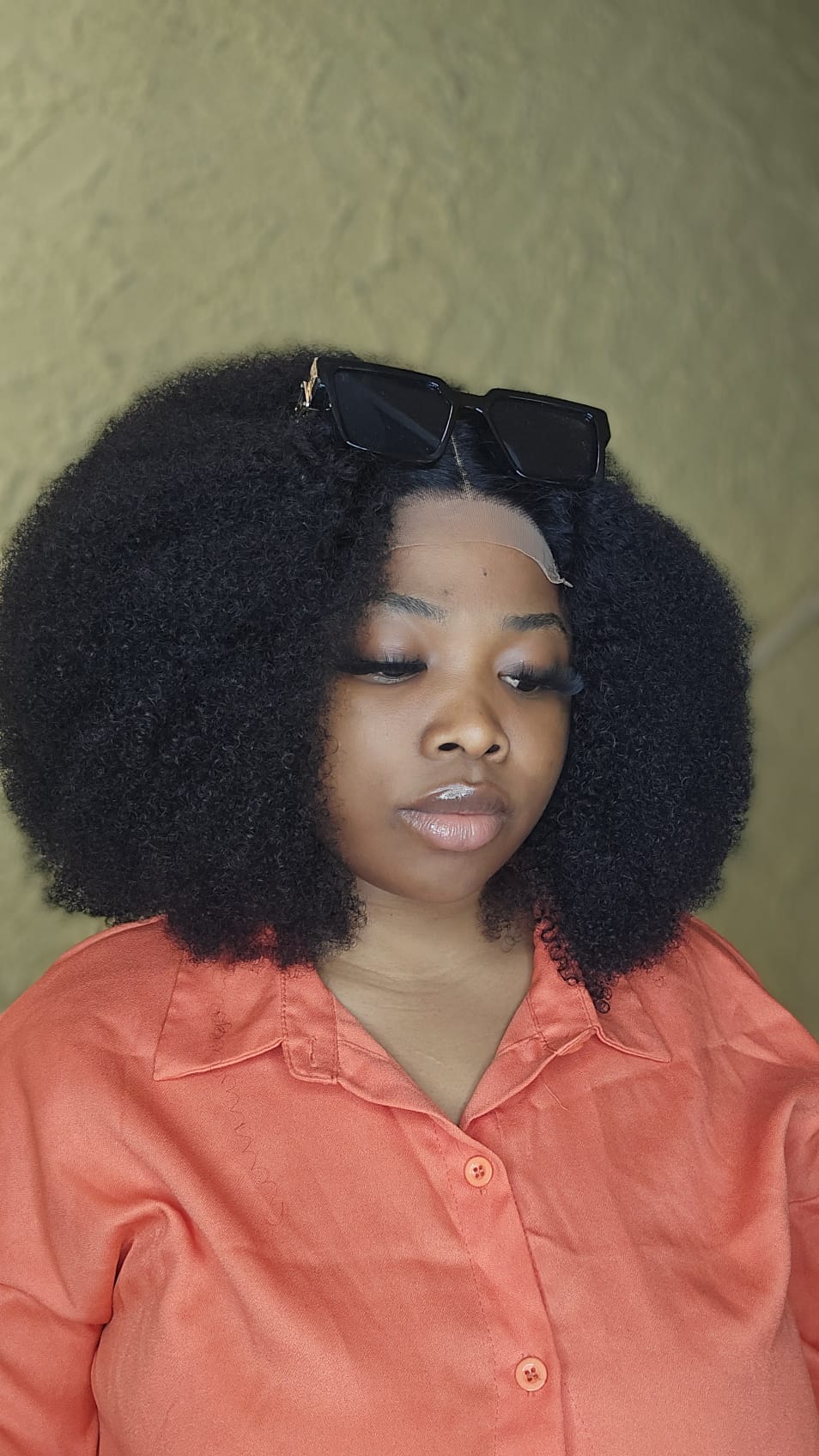 AFRO HUMAN HAIR WIG
