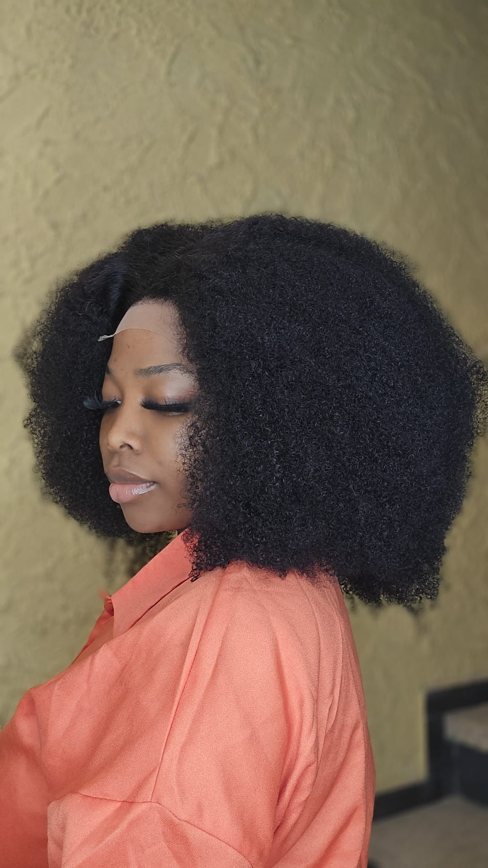 AFRO HUMAN HAIR WIG