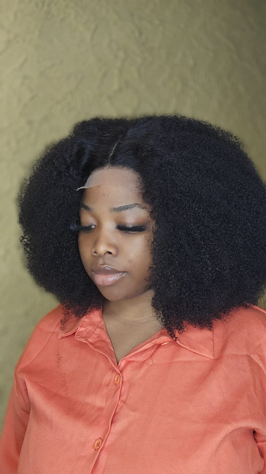 AFRO HUMAN HAIR WIG