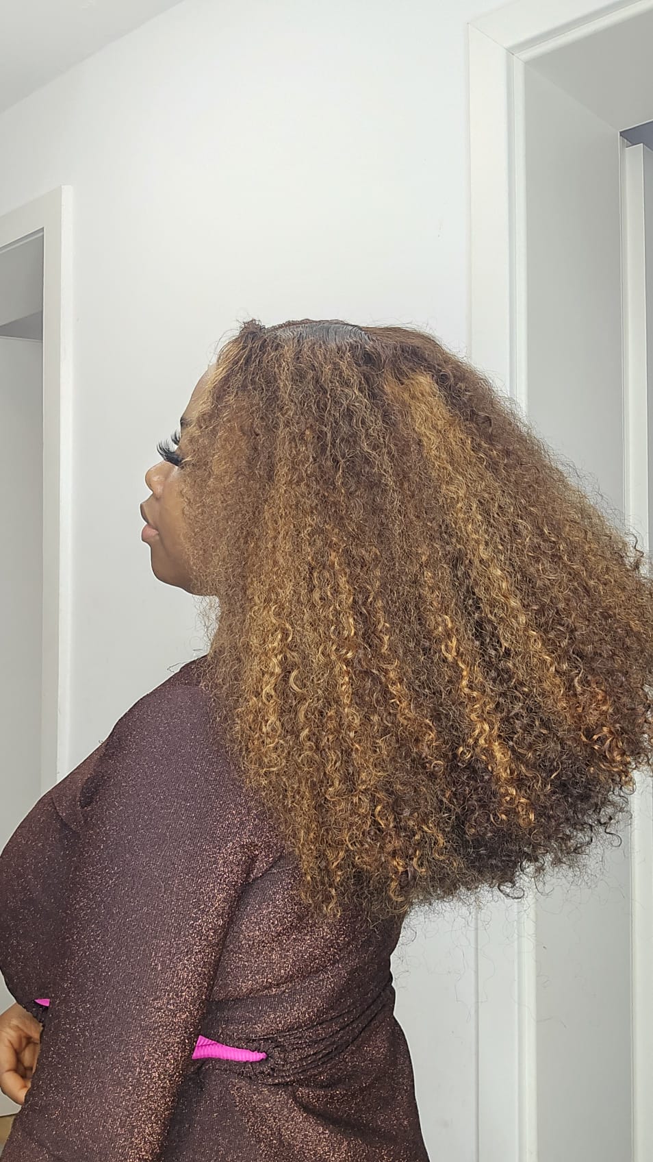 5x5 transparent lace color pixie curly wigs