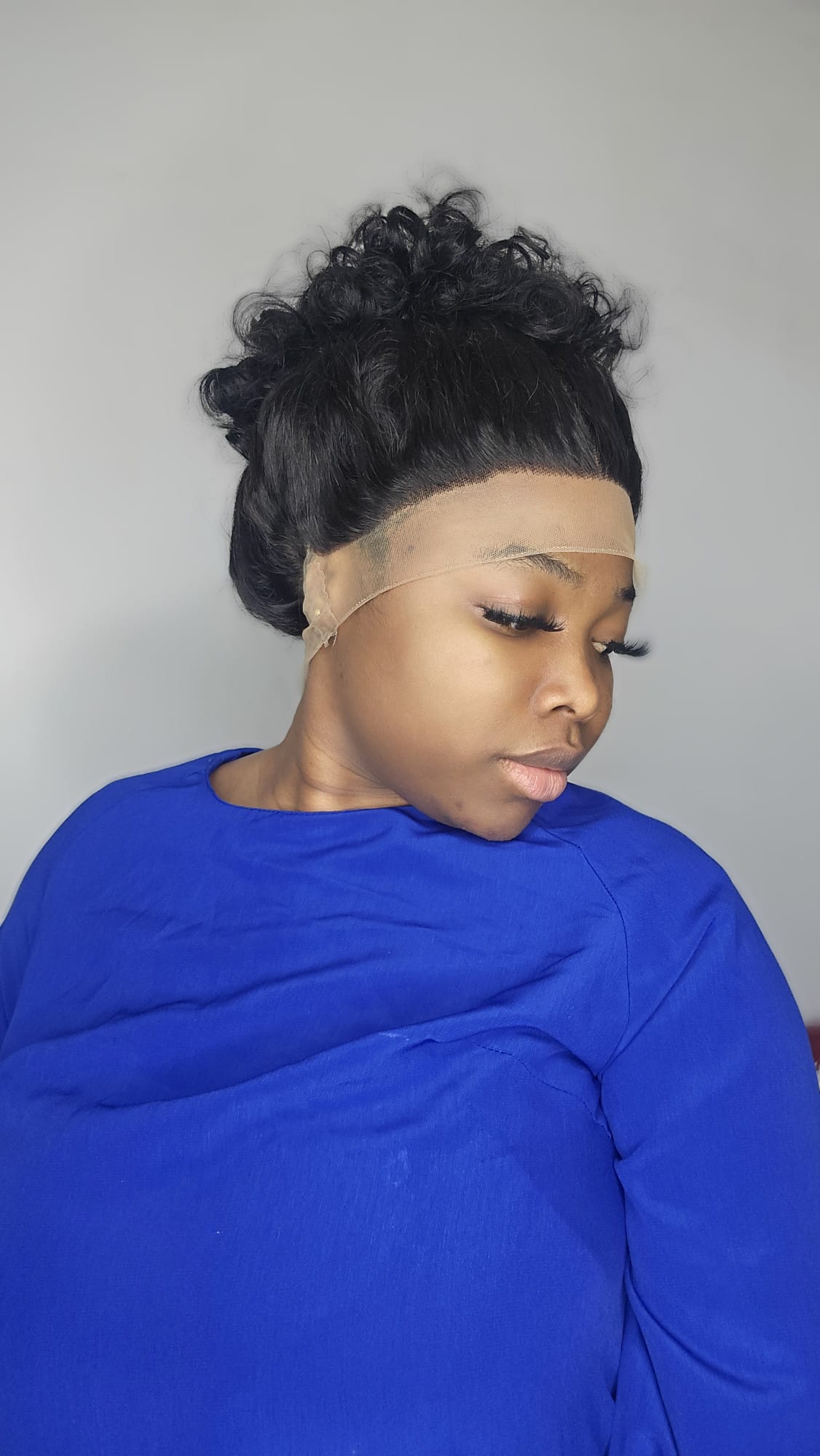 Natural roll bouncy Sdd 360 Wig