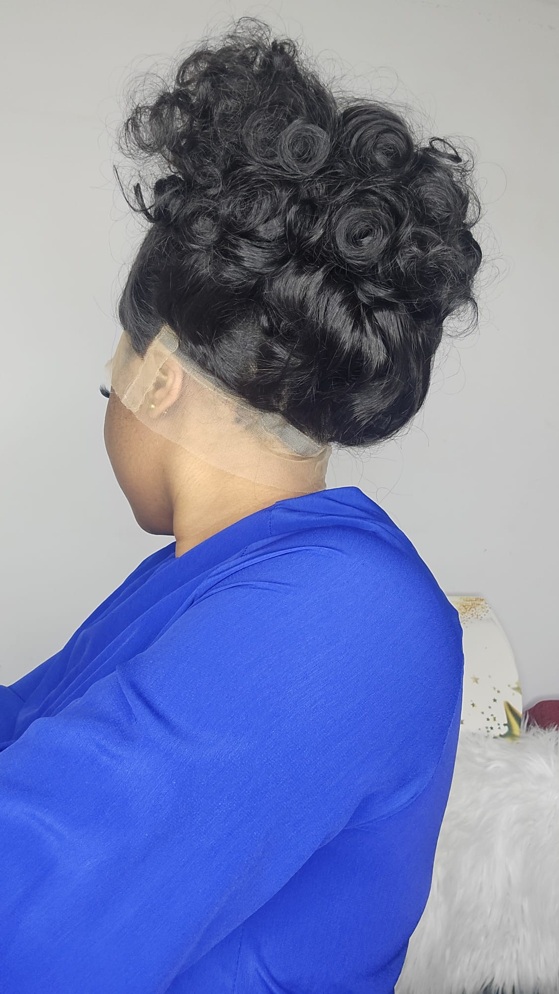 Natural roll bouncy Sdd 360 Wig