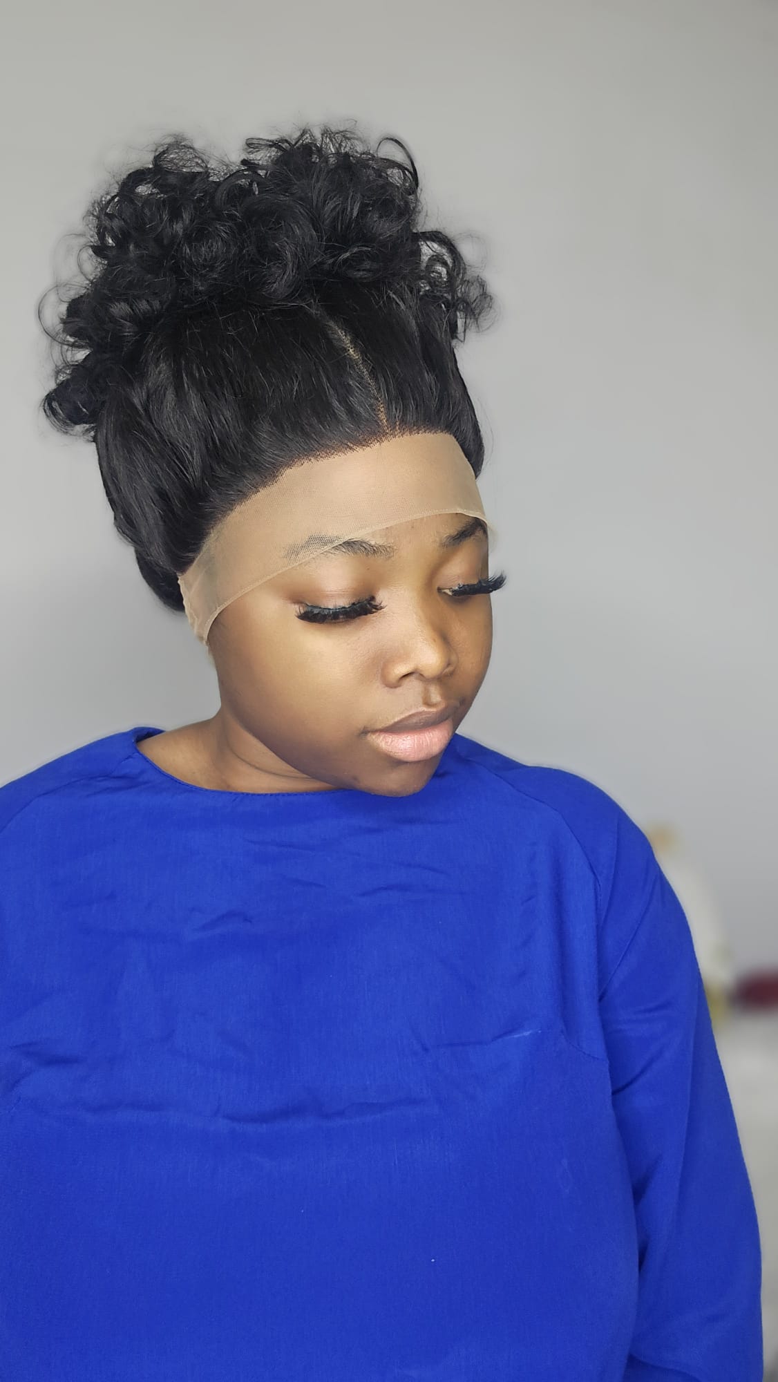 Natural roll bouncy Sdd 360 Wig