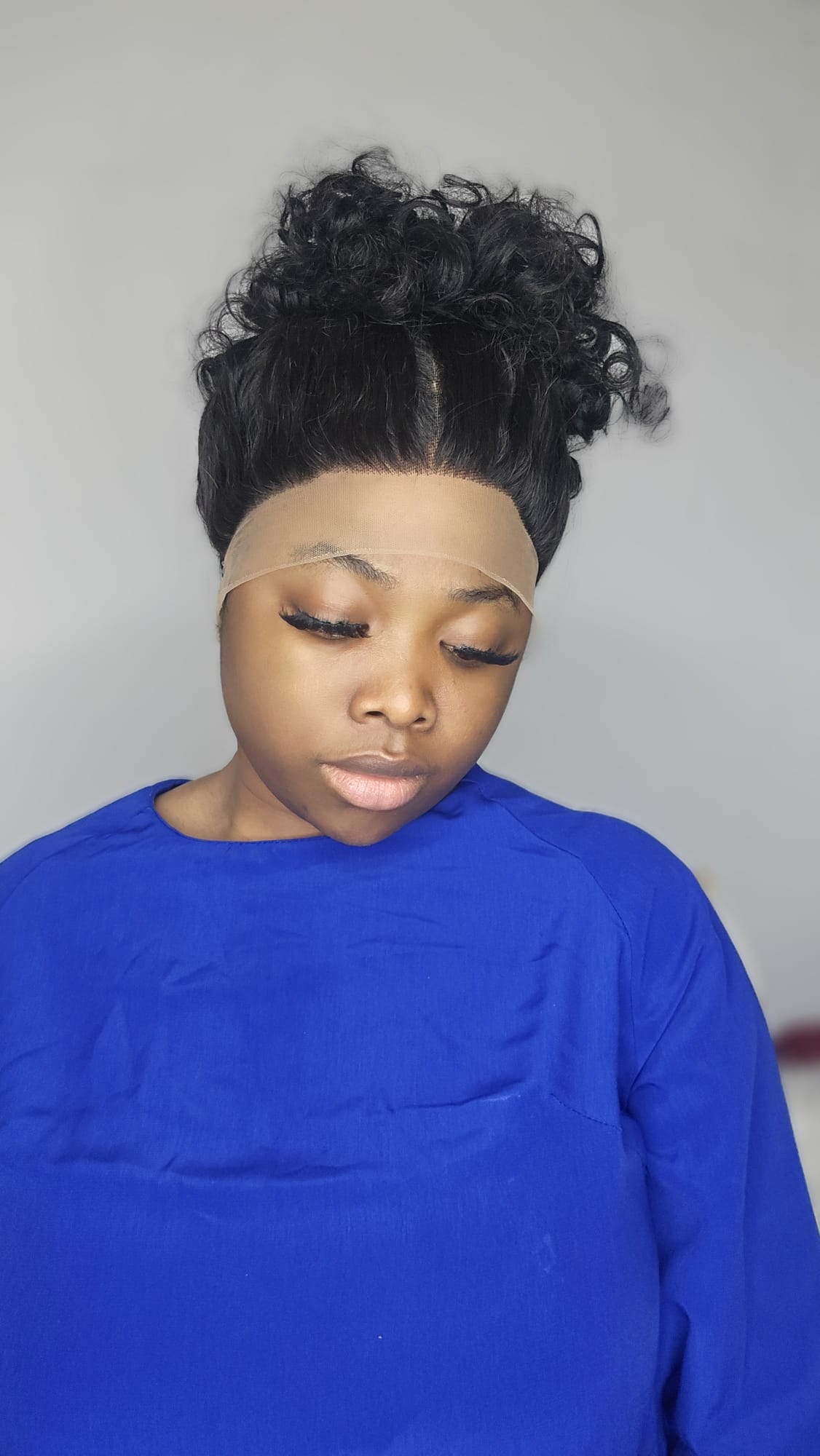 Natural roll bouncy Sdd 360 Wig