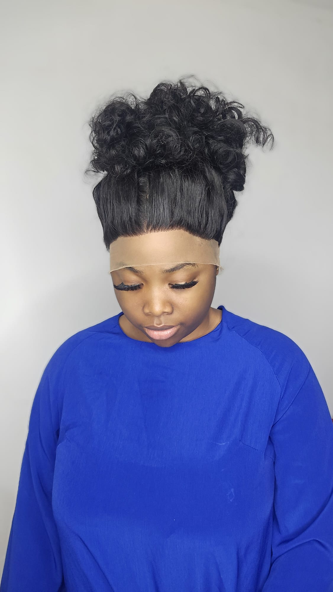 Natural roll bouncy Sdd 360 Wig