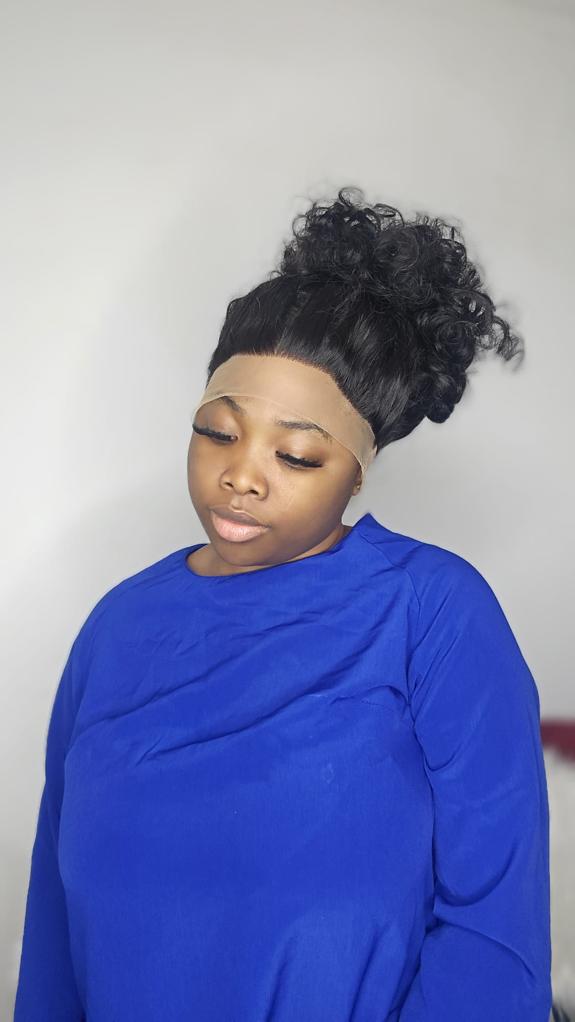 Natural roll bouncy Sdd 360 Wig