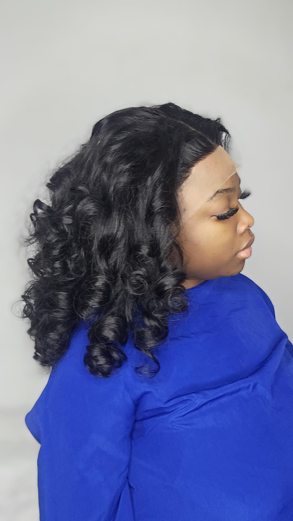 Natural roll bouncy Sdd 360 Wig