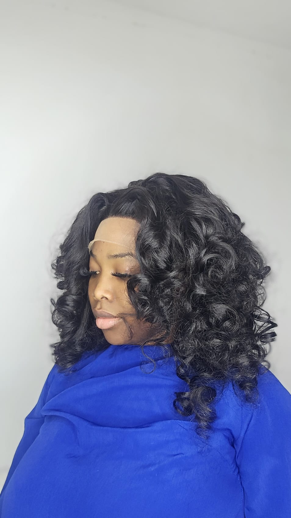 Natural roll bouncy Sdd 360 Wig