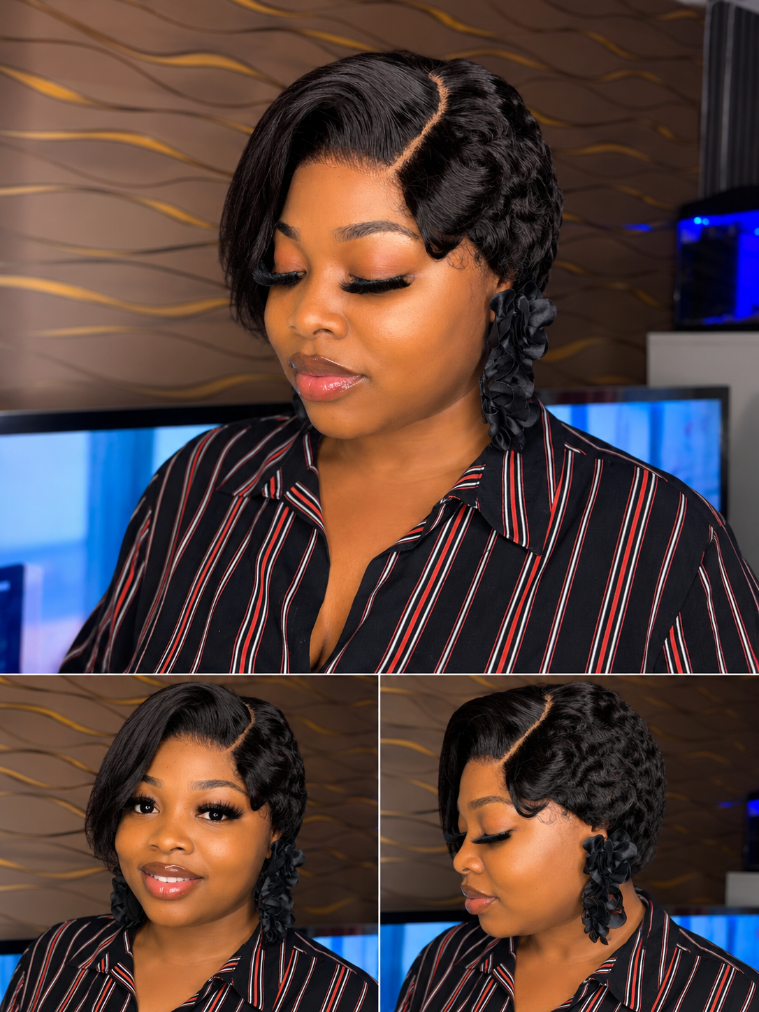 Pixie cut 6"